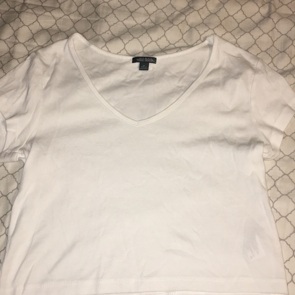 White crop top